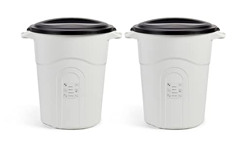 United Solutions Large Pet Food Storage Container with Snap-Tight Lid, 20 Gallon Capacity