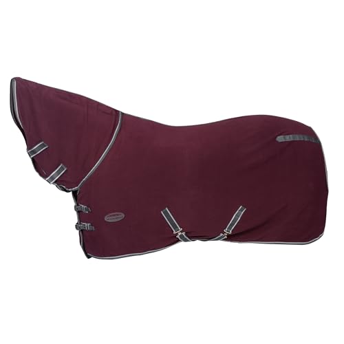 WeatherBeeta Anti-Static Fleece Cooler Combo Neck, Maroon/Grey/White