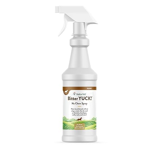 NaturVet Bitter Yuck! No Chew Trigger Spray for Horse, 32-Ounce