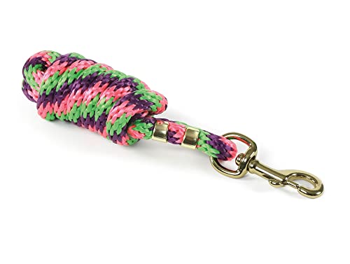 Shires Equestrian Topaz Horse Lead Rope (Purple/Lime/Pink)