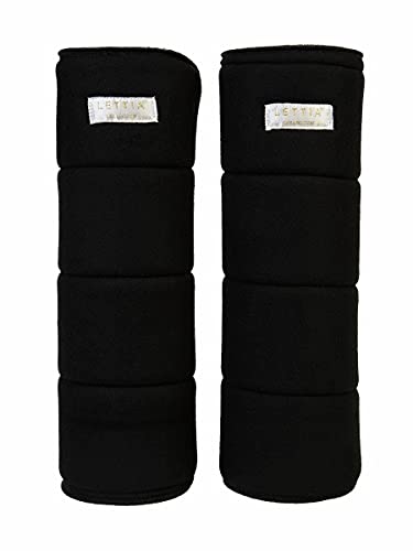 Lettia Pair No-Bow Quilts 18 inch Black