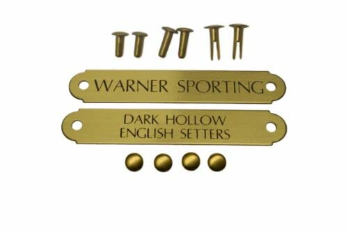 Warner Engraved Deluxe Halter/Stable Brass Plate ID TAG 3/4