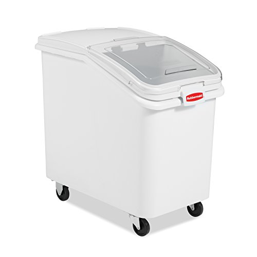 Rubbermaid Commercial Products ProSave Shelf-Storage Ingredient Bin With Scoop, 600-cup capacity