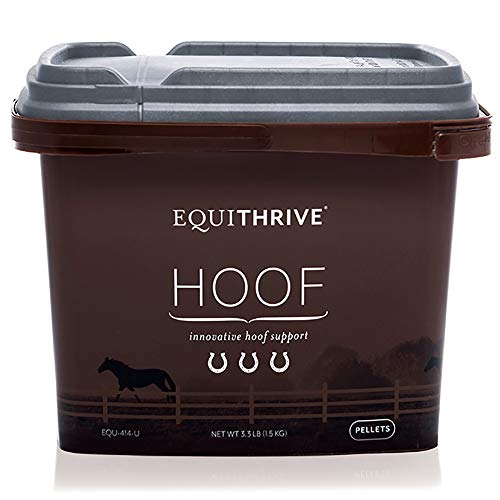 Equithrive Horse Hoof Supplement Pellets with Biotin, Chelated Trace Minerals, Selenium, Methionine, and Omega 3, Equine Hoof Care, 3.3 lbs