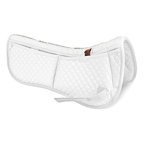 ECP Equine Comfort Products Correction Half Saddle Pad with Adjustable Memory Foam