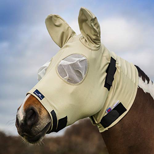 Sweet Itch Horse Mask by Snuggy Hoods - Zip-Version - 8 Sizes, 3 Colors (Beige, M/L)