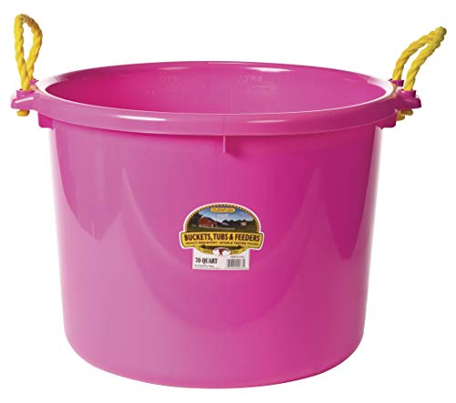 Little Giant® Plastic Muck Tub 70 Quart | Hot Pink