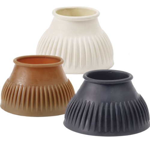 Centaur Economy Rib Bell Boots - Transparent Gum Check Large