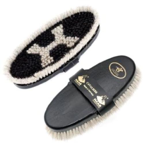 Haas Cavaliere for women horsehair with longer bristle edge and leather hand strap