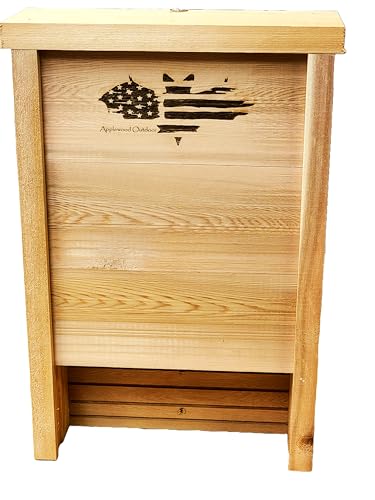 Made in USA- Premium-Grade Red Cedar Single-Chamber Bat Box