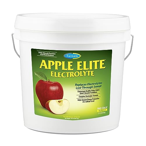 Farnam Apple Elite Electrolyte Supplement Powder for Horses, 20 pound