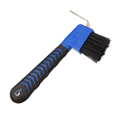 Sturdy Horse Hoof Pick Brush with Soft Touch Handle (Royal Blue)