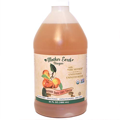 Mother Earth, Organic Apple Cider Vinegar with The Mother, Half Gallon