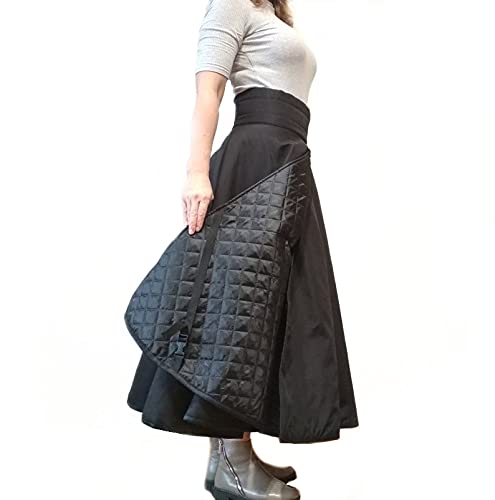 Equestrian riding skirt for women | Winter riding gear | Rainproof clothing (XL-XXL: 41-50 inch / 104-130 cm)