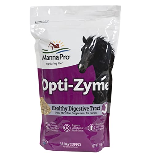Manna Pro Opti-Zyme Microbial Digestive Supplement for Horse, 3-Pound