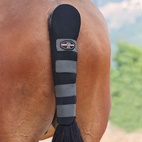 Harrison Howard Neoprene Horse Tail Guard Equine Tail Wrap Balck