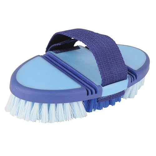 Roma Soft Grip Flex Body Brush, Blue
