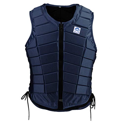 EVA Padded Equestrian Protective Vest, Horse Riding Body Protector Safety Waistcoat - Comfortable and Lightweight (Kids CS)