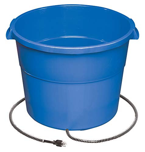 API Heated Bucket Heated Round Bucket, 16 Gallon