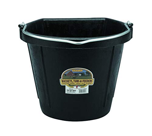 Rubber Flat Back Bucket (20 Quart)