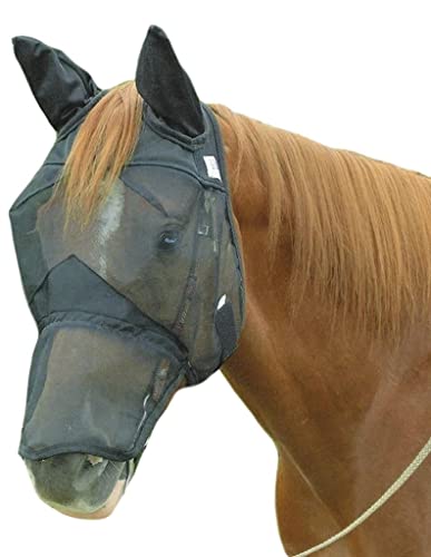 Cashel Quiet Ride Horse Fly Mask with Long Nose and Ears