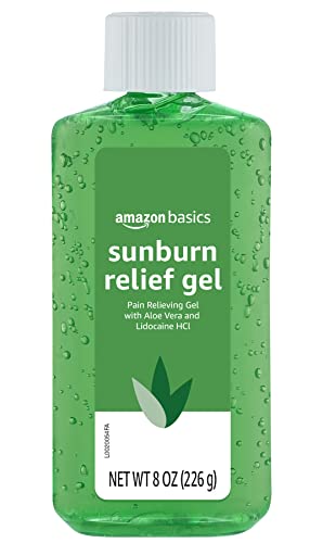 Amazon Basics Sunburn Relief Gel with Aloe Vera, 8 oz