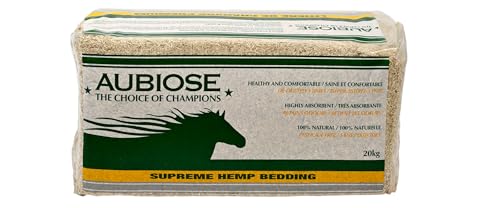 High Grade French Hemp Bedding, 44lb Jumbo Bulk Bag of Extremely Low Dust Shavings for Horses