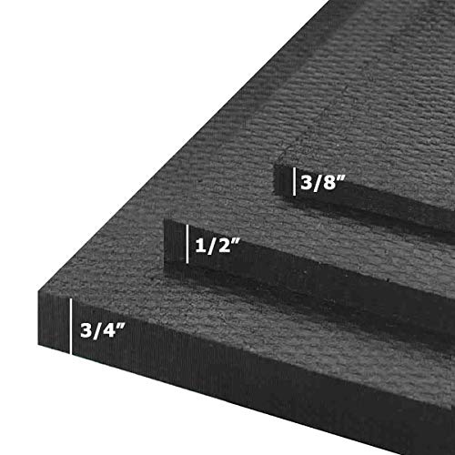American Floor Mats - Horse/Stable Mats - Heavy Duty Stall Mats - Thick, Durable Rubber Flooring Solid Black 3/8