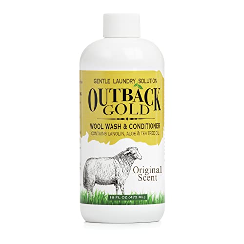 Outback Gold Wool Wash, Original Scent, Natural Plant Based Liquid Laundry Detergent