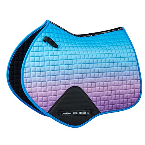 Weatherbeeta Prime Ombre Jump Shaped Saddle Pad, Lagoon Mist, Full