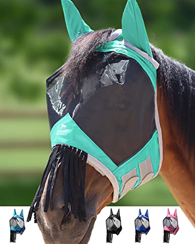 Horse Fly mask with Ears and Nose Fringe