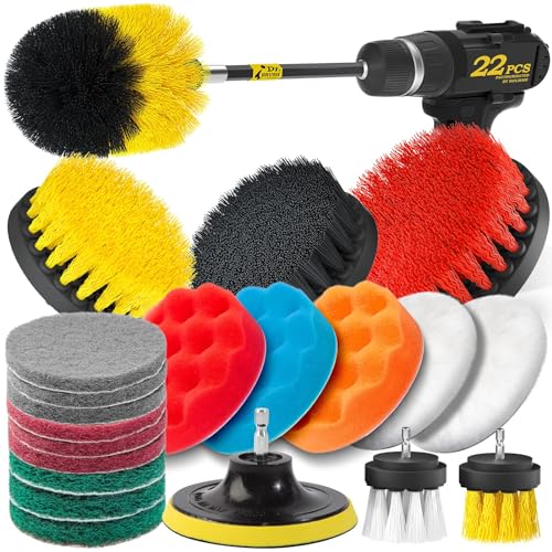 Holikme 22Piece Drill Brush Attachments Set