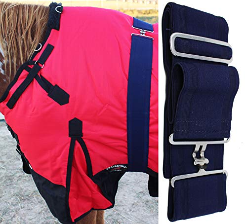 CHALLENGER Horse Blanket Adjustable Elastic Surcingle Strap