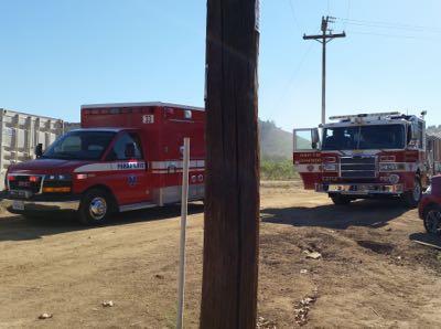 ambulance and fire truck