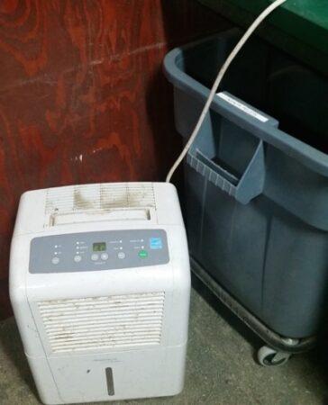 dehumidifier in a feed room