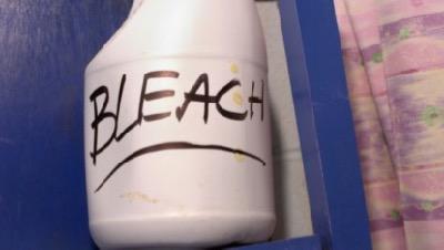 container of bleach