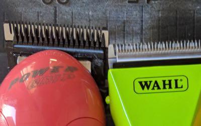 two clippers, red and green