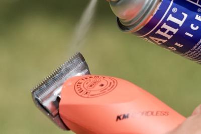 clipper coolant spray on km cordless