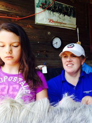 emma ford teaching a pony club girl