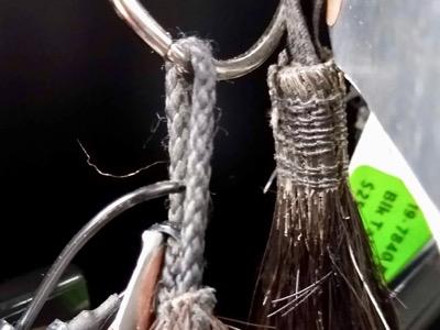 top of tail extension to braid into a tail