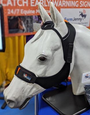 halter with movement sensors for horses