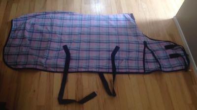 horse blanket laid out