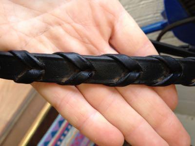 clean and soft laced leather reins