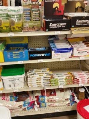 dewormers on store shelves