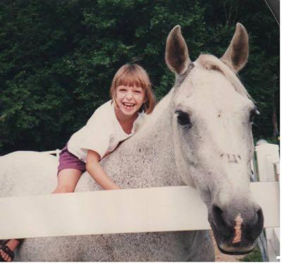 Young Ryan on a horse