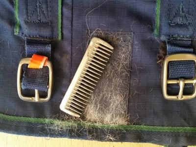 mane comb cleaning horse blanket velcro