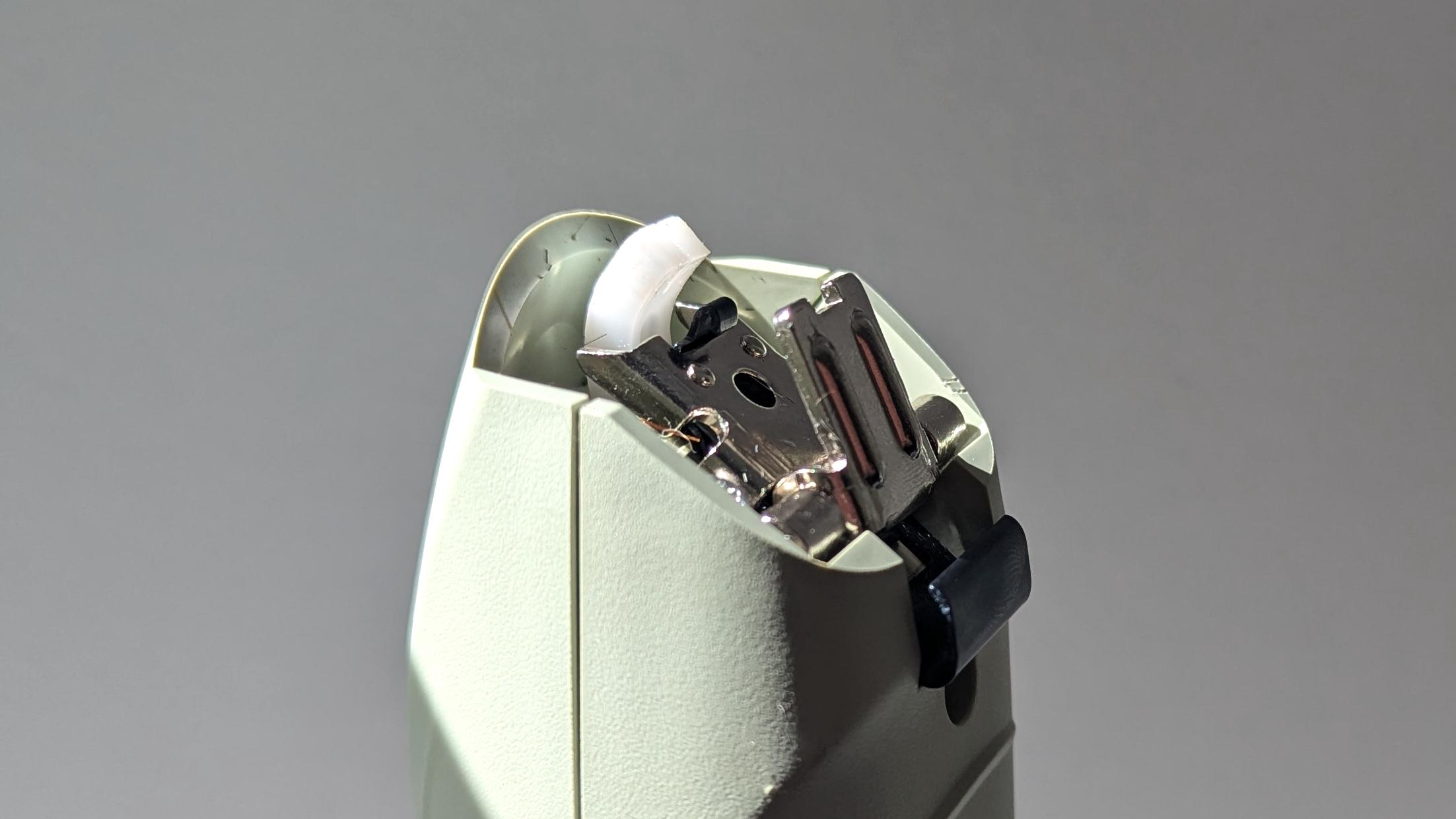 kmc+ clipper without blade showing hinge and drive tip