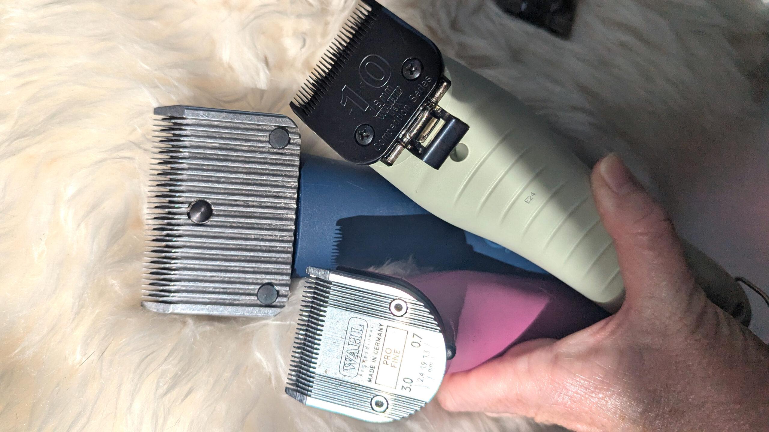 horse trimmer blade compared to a shear blades and detachable blade