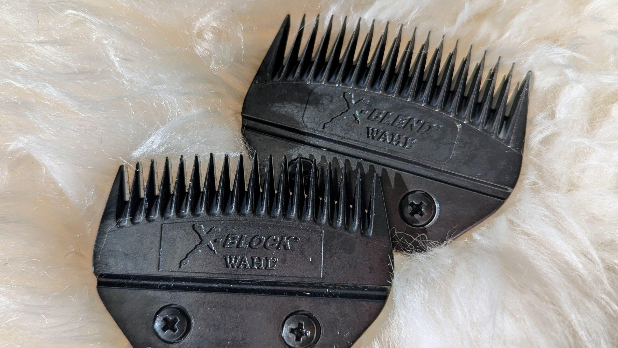 blending and blocking blades for livestock clippers for horses