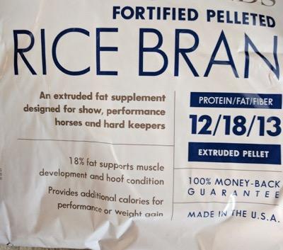 rice bran label